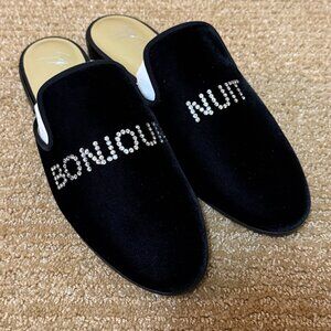 Giuseppe Zanotti Bonjour Nuit Suede Slippers